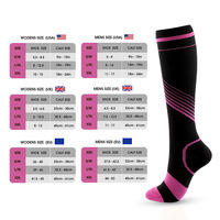 Chaussettes de sport rayées noires en gros pour hommes et femmes, chaussettes de compression antidérapantes à séchage rapide pour le football
