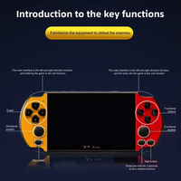 Console de jeu vidéo portable Factory X7 Plus, écran 5,1 pouces, lecteur de jeux rétro classique, joystick, cadeau d'anniversaire pour enfants