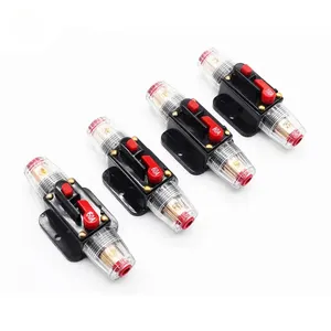 CB-01 12V Car Audio Stereo 20A to 60A Manual switch reset Surface Automobile Automotive Fuse Holder Car Auto Circuit Breaker