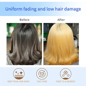 Poudre décolorante pour cheveux Meiduaugeas niveau 9, décoloration rapide, sans poussière, faible teneur en ammoniaque, coloration permanente - Product Image 4