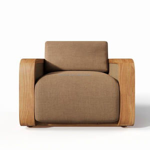 FERLY Nuevo Conjunto de Muebles de Patio <span class=keywords><strong>Modulares</strong></span> de Teca de Lujo Personalizables, Sofá Moderno para Jardín Exterior para Patio - Product Image 3