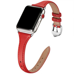 Correa de Reloj de Cuero Suave, Correa de Cuero Granulado, Delgada y Ligera para Relojes IWatch Ultra SE <span class=keywords><strong>SE2</strong></span> Series 10 9 8 7 6 5 4 3 2 1 - Product Image 5