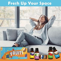Minyak Wangi Buah untuk Diffuser, Pembuatan Sabun dan Lilin, Aroma Stroberi, Nanas, Lemon, Buah Markisa, Set Minyak Wangi