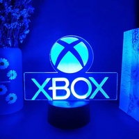 Lampe de bureau 3D personnalisée pour salle de jeux, icône de console de jeu, lampe de chevet LED pour les joueurs, les enfants et la décoration de la maison