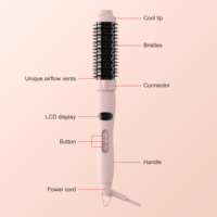 Fer à lisser fabricant brosse sèche à air chaud mini fer à friser outil de coiffure brosse à air chaud en une étape et peigne styler