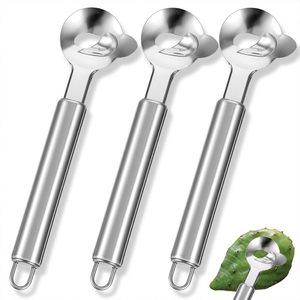Éplucheur manuel en acier inoxydable pour <span class=keywords><strong>cactus</strong></span>, cuillère à éplucher, couteau à nouilles pour la préparation de nouilles fraîches et outils de pâcificage des pâtes - Product Image 1