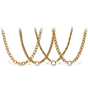 Collier pour femme en acier inoxydable plaqué or 18 carats, chaîne géométrique irrégulière, plusieurs styles, bijoux tendance - Product Image 5