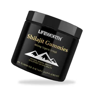 Lifeworth Immunitaire Soutien Halal Pur Shilajit Résine Himalaya Naturel Supplément Shilajit Gummies Pour Hommes Femmes