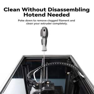 Outil de nettoyage de buse d'imprimante 3D Creality Clog Poke, aiguille de 1,5 mm pour filament de 1,75 mm, en acier inoxydable - Product Image 3