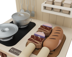 ชุดครัวจิ๋วของเล่นเด็ก ชุดอาหารของเล่น บทบาทสมมติ ของเล่นเสริมพัฒนาการ <span class=keywords><strong>ขาย</strong></span>ดี ของเล่นในบ้าน ชุดครัวจิ๋วพร้อมอุปกรณ์เสริม - Product Image 2