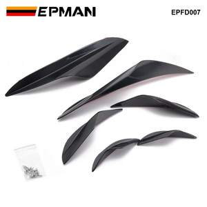 ชุดแต่งกันชนหน้ารถยนต์ EPMAN ABS พร้อมแถบกันกระแทก ป้องกันการชน ตกแต่งกันชน สปอยเลอร์ วาลันซ์ ชิ้นส่วนดิฟฟิวเซอร์ คานาร์ด รุ่น EPFD007 - Product Image 4