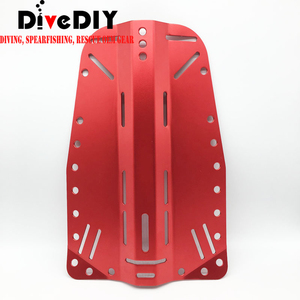 Plaque dorsale BCD01-A légère en aluminium, anodisée, pour plongée technique et récréative - Product Image 2