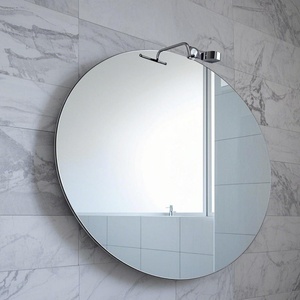 Half-Moon Semi-circular Minimalist Frameless: Grey, <b>Silver</b>, Blue & Dark Blue <b>Mirrors</b>,Tinted Colored Glass, Colored <b>Mirror</b> Sheets - Product Image 2