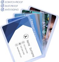 Étuis pour cartes en acrylique transparent avec logo personnalisé, anti-rayures et étanches, 35pt 3x4, porte-cartes de sport à chargement par le haut