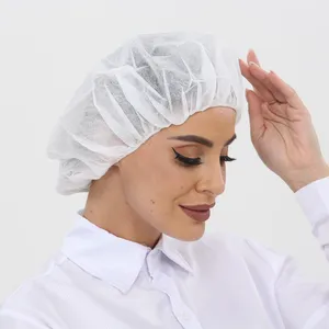 Benutzer definierte Großhandel Reinraum Arbeits kleidung Hut Anti Staub Haar abdeckung Vlies Mob Einweg Bouffant Caps