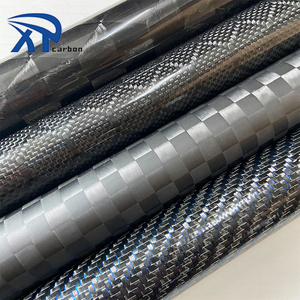 Màu xanh chất lượng hàng đầu nhà máy bán buôn sợi carbon hình chữ nhật Ống Kevlar ống thép - Product Image 2