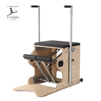 Chaise Wunda en bois d'érable massif durable personnalisée avec système à pédale unique F2 et poignées pour studio de Pilates et usage domestique