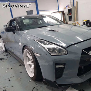 Entrega rápida <span class=keywords><strong>Vinilo</strong></span> autoadhesivo polimérico de alta calidad Cara brillante Película de envoltura de coche roja Película de cristal súper brillante - Product Image 5