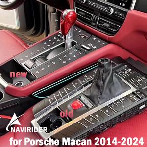 Accesorios Decorativos para la Consola Central, Botón Electrochapado para Porsche Macan 2014-2024, Panel de Cambio de Marchas LHD/RHD - Product Image 5