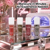Vernis à ongles à paillettes KUDAN Factory, effet peel-off, à l'eau, séchage rapide, sans lampe UV, adapté aux débutants, CPNP HALAL ISO22716, vente en gros OEM, faible MOQ