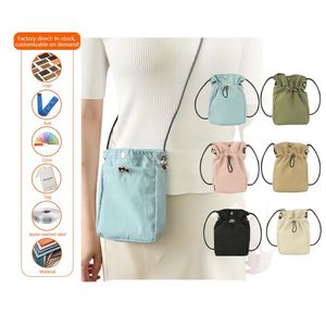 Fashionable Waterproof Lightweight Canvas Zipper All-season Portable Walking <b>Phone</b> <b>Shoulder</b> <b>Bag</b> for Both Men and Women - Product Image 1