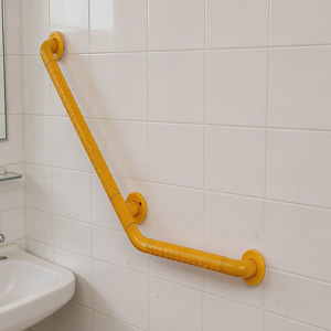 Barre d'appui de sécurité pour salle de bain à 135 degrés, en plastique et acier inoxydable, antidérapante, pour douche - Product Image 4