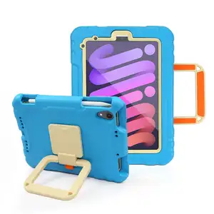 OEM ODM Anti-fall Rugged EVA Tablet Shell Case With Stand And Pencil Holder Protective Cover For iPad Mini 8.3 inch 2021 Case