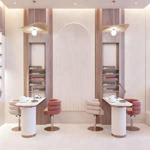สถานีทำงานร้านตัดผม เฟอร์นิเจอร์ร้านเสริมสวย ออกแบบตกแต่งภายในร้านทำผมตามสั่ง ปรับแต่งห้องได้เต็มรูปแบบ ตกแต่งร้านค้า - Product Image 6