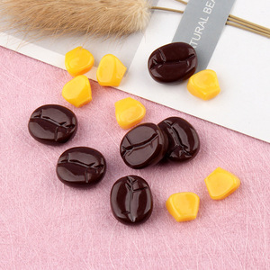 Resin <strong>Corn</strong> <strong>Kernels</strong> Coffee Beans Resin Charms Cabochon for Slime Filler Kid DIY Mobile Phone Hairclip Keychain Decoration Craft - Product Image 3
