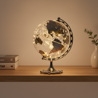 Wellfun Monde 20cm Couleur Globe Décoration Carte du Monde Terre Peluche Jouet Maison Nouveauté Cadeaux Globe Terre Globe Décor