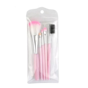 Conjunto de 5 Pincéis de Maquiagem Portáteis para o Rosto, Incluindo Pincel de Corretivo, Pincel Leque, Pincéis para Sombra e Sobrancelha, Cerdas Sintéticas - Product Image 6