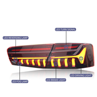 Système d'éclairage automatique JUSHUN pour Audi A6 2016-2018 Ensemble de feu arrière C7PA Feux arrière modifiés Accessoires de voiture Lampes individuelles