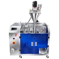 Machine d'emballage Doypack pour sachets préformés à fermeture éclair, sachets en papier kraft à fond plat, poudre de coco, poudre de café, farine, poudre de lait
