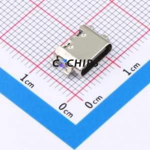 TYPE-C 6P CB0.8(073) USB Connector SMD Connector ( Connector Type: Type-C )( Protocol Standard: USB 3.1 )( Gender: Female ) - Product Image 1