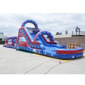 Juego de Obstáculos Extremos Inflables para Adultos, Pista de Obstáculos Inflable para Exteriores, Juegos Inflables de Desafío para Fiestas de Adultos - Product Image 4