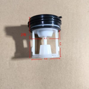 Valve de vidange de pompe à eau 4.5 en plastique, forte compatibilité, pour pièces de filtre à eau de machine à laver - Product Image 2