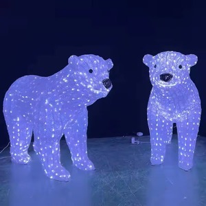 Oso de Peluche Gigante 3D Personalizado con Luz LED para Decoración de Festivales al Aire Libre, IP65, Exhibición Navideña para Centros Comerciales y Parques - Product Image 4