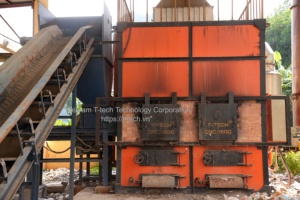 Incinérateur de déchets industriels Brûleur CleanAir Incinérateur de déchets dangereux Vietnam T-Tech Vietnam Modèle de CNC-CN800 Garantie de 1 an - Product Image 3
