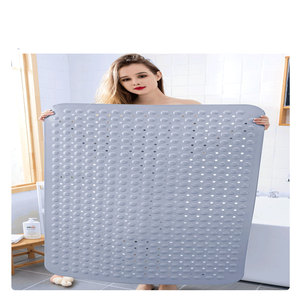FOOTCARE TPE Eco-Friendly Machine Made Classic Design 53x53cm Bath <b>Mat</b> Anti-Slip Waterproof All-Season Multi-Color for Bathroom - Product Image 6
