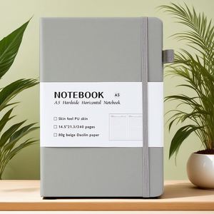 สมุดโน้ตปกหนังวีแกน A5 พร้อมปกแข็งและปกไม้ก๊อกเย็บเข้าเล่ม  สำหรับเขียนบันทึก  พร้อมโลโก้สั่งทำพิเศษ เหมาะเป็นของขวัญ - Product Image 2