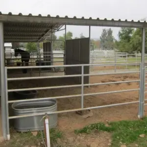 Paneles de Corral móviles, cerca de ganado para caballos de ganado/cerca de patio de ganado/cerca temporal de hierro