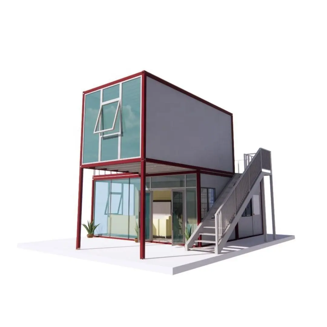 Maison modulaire design moderne maison-conteneur plans de maison-conteneur préfabriqué extensible avec salle de bain et cuisine LL