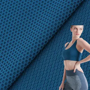 Atmungsaktive Sport bekleidung Nylon 4-Wege-Stretch gestrickt Waben strukturierte Mesh Yoga Anzug Stoff für Kleidung