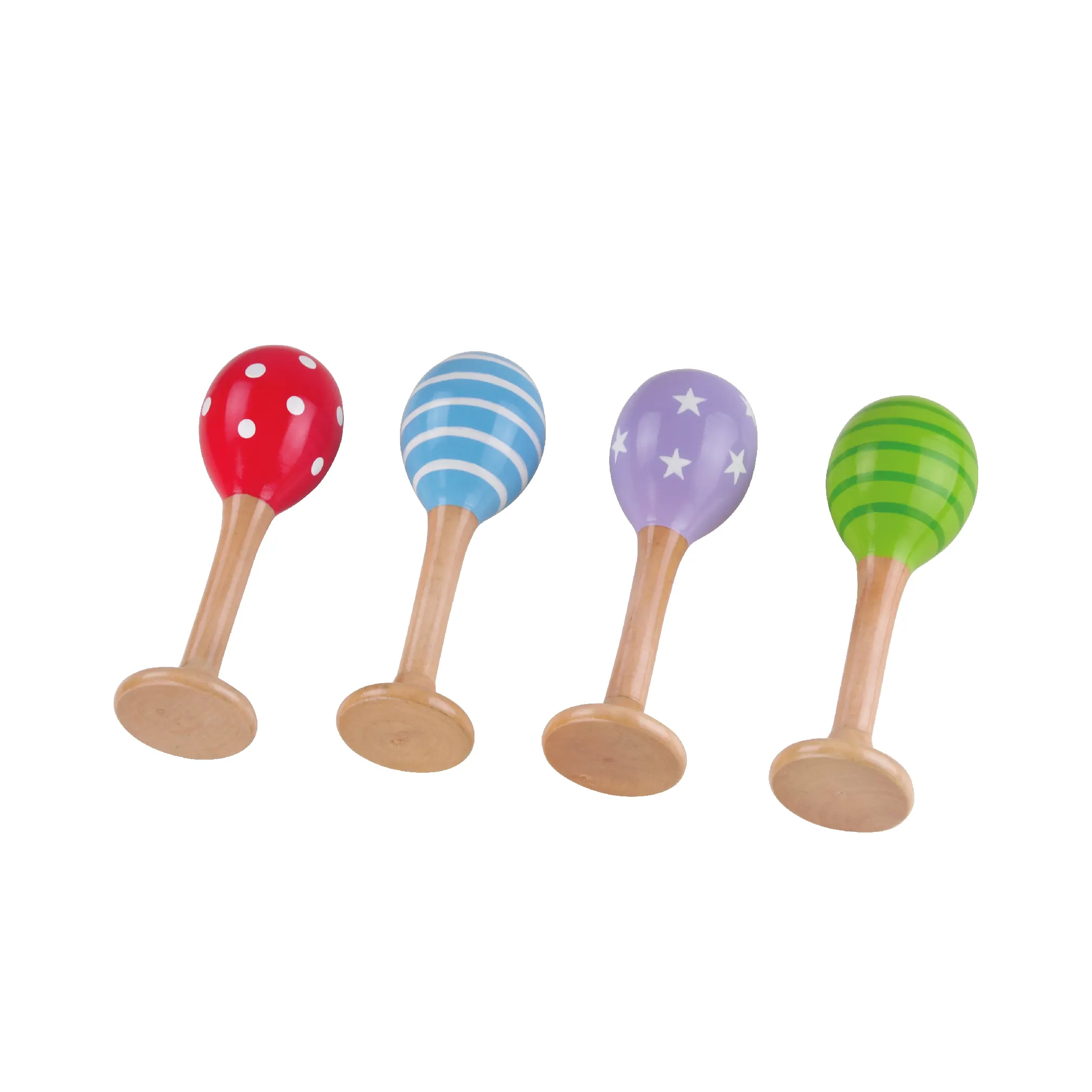 Kinder bunte Musik instrumente Mini Musik Maraca Spielzeug Holz Maracas für Kinder