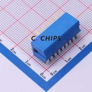 SMQP-09B-TP DIP Switch Switch ( Type: Piano Key )( Number of Switch Sections: 9-Bit )( Lead Spacing: 2.54mm ) - Product Image 2