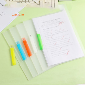 Tập tin Clip xoay A4 chuyên dụng: Thiết kế chèn trong suốt, Túi lưu trữ giấy thi + thư mục 2 trong 1 - Product Image 2