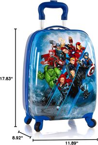 Valise à roulettes rigide personnalisée pour garçons, 18 pouces, imprimée sur mesure avec divers motifs de dessins animés, bagage de voyage pour étudiants - Product Image 6