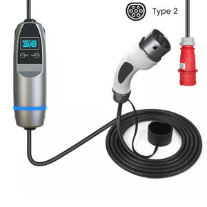 เครื่องชาร์จรถยนต์ไฟฟ้าแบบพกพา Khons 7kw 11kw 22kw ชนิดที่ 2 สีแดง <span class=keywords><strong>Cee</strong></span> พร้อมสายเคเบิล 5 เมตร เครื่องชาร์จรถยนต์ไฟฟ้าแบบเร็ว 16a 32a - Product Image 2