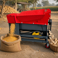 Décortiqueuse de maïs à entraînement par courroie avec base fixée par boulons et cadre en acier pour équipement agricole à haut rendement