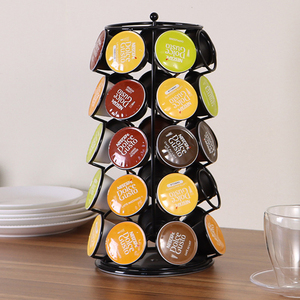 Modern Spins 360 grados <span class=keywords><strong>Lazy</strong></span> <span class=keywords><strong>Susan</strong></span> giratorio K Cup Coffee Pod Carrusel Coffee Caspule Holder Stand para mostrador de cocina - Product Image 1